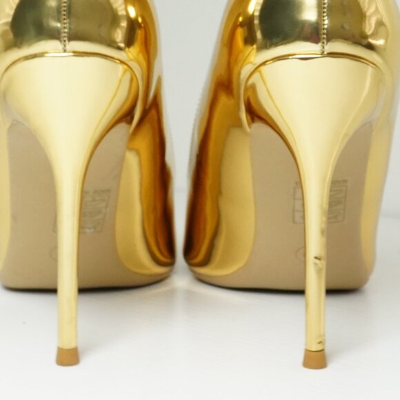 Gold Mirror Stiletto Pumps – Size 9 | Worn Once – Like New - Picture 10 of 12